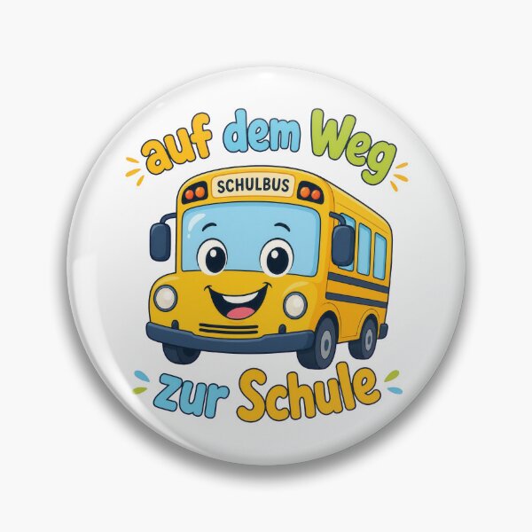 Item preview, Cute Cartoon School Bus with German Text designed and sold by RGShirtWorks.