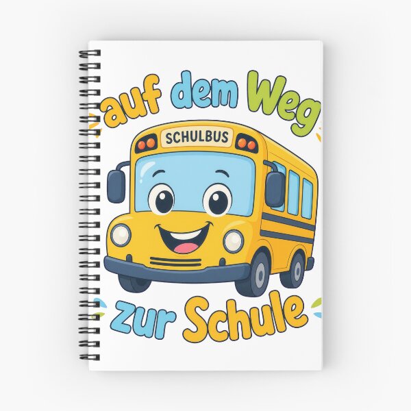 Item preview, Cute Cartoon School Bus with German Text designed and sold by RGShirtWorks.