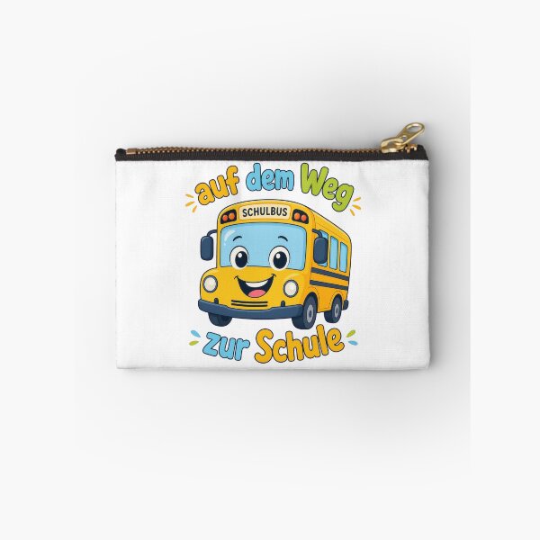 Item preview, Cute Cartoon School Bus with German Text designed and sold by RGShirtWorks.