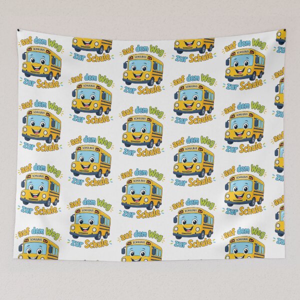 Item preview, Cute Cartoon School Bus with German Text designed and sold by RGShirtWorks.