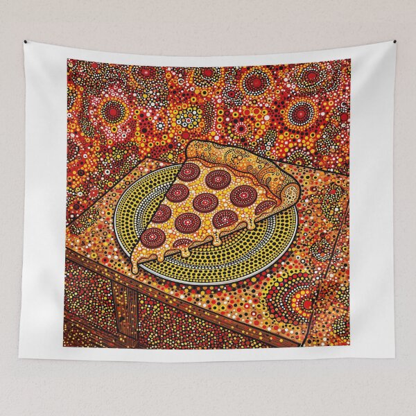 Artikelvorschau, Slice Of Pizza With Pepperoni Abstract Art entworfen und verkauft von Home Decor Art.