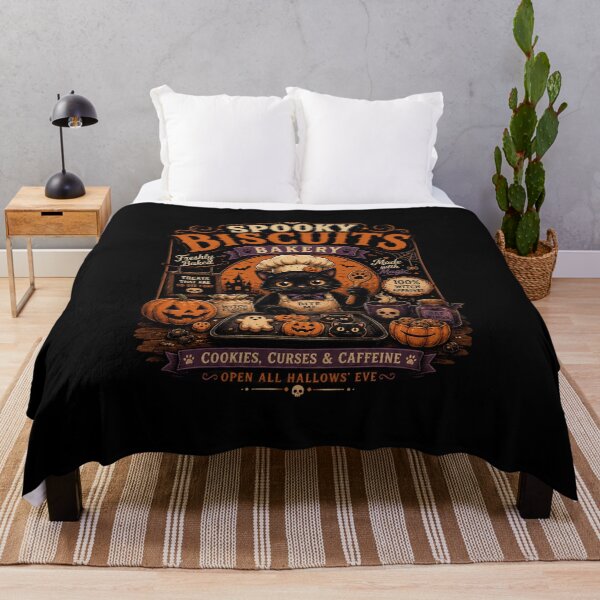 Item preview, Spooky Biscuits Bakery T-Shirt – Funny Black Cat Halloween Shirt, Cute Pumpkin Baking Tee, Witchy Cat Graphic Shirt designed and sold by Artimax-Studio.
