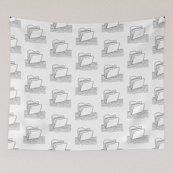 Item preview, An unfastened folder lying on a messy table designed and sold by rasagamastore.