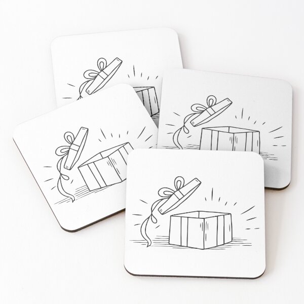 Item preview, A gift box opened with its ribbon hanging loosely designed and sold by rasagamastore.