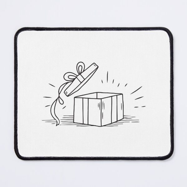 Item preview, A gift box opened with its ribbon hanging loosely designed and sold by rasagamastore.