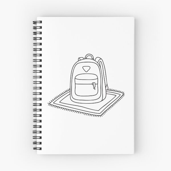 Item preview, An open backpack spread out on the carpet designed and sold by rasagamastore.