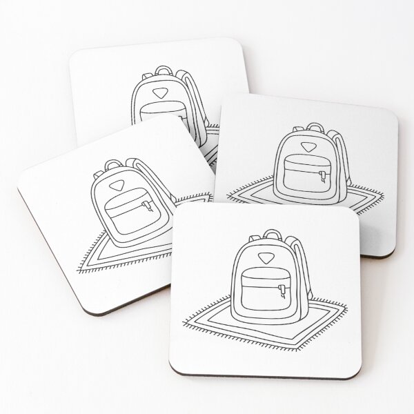 Item preview, An open backpack spread out on the carpet designed and sold by rasagamastore.