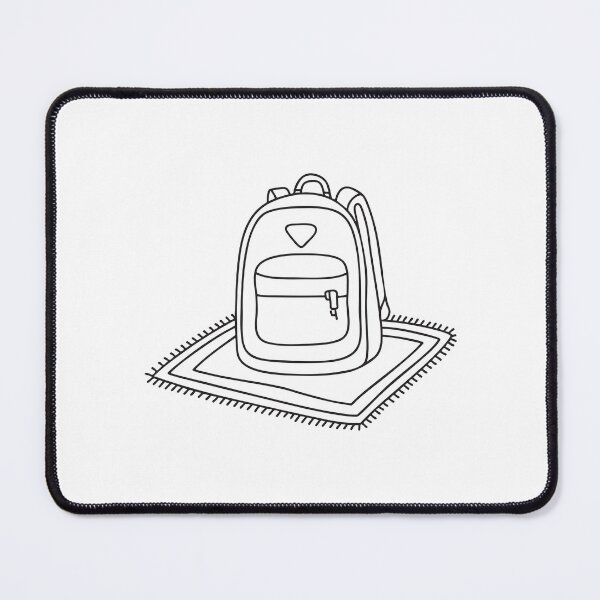 Item preview, An open backpack spread out on the carpet designed and sold by rasagamastore.