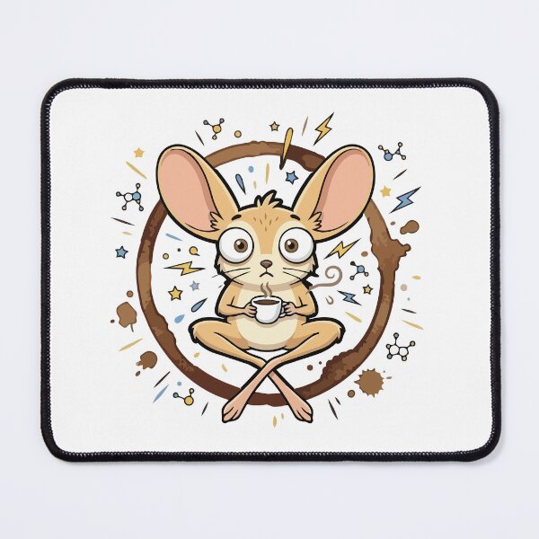 Item preview, Levitating Caffeinated Jerboa Coffee Ring Graphic designed and sold by Arc2020.
