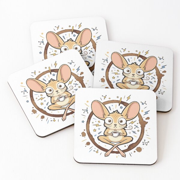 Item preview, Levitating Caffeinated Jerboa Coffee Ring Graphic designed and sold by Arc2020.