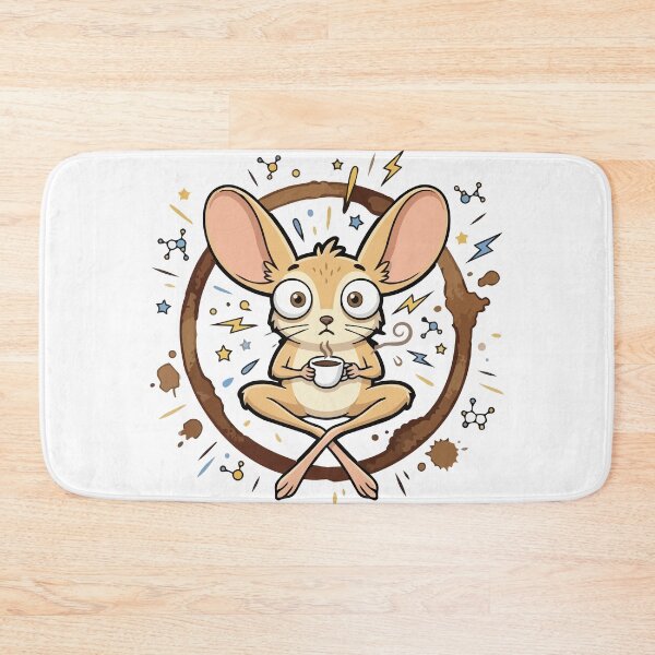 Item preview, Levitating Caffeinated Jerboa Coffee Ring Graphic designed and sold by Arc2020.