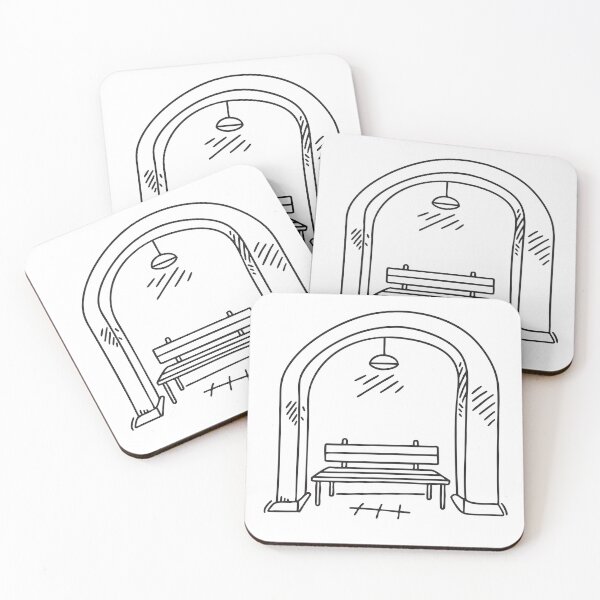Item preview, Bench Beside Underpass Pillar designed and sold by rasagamastore.