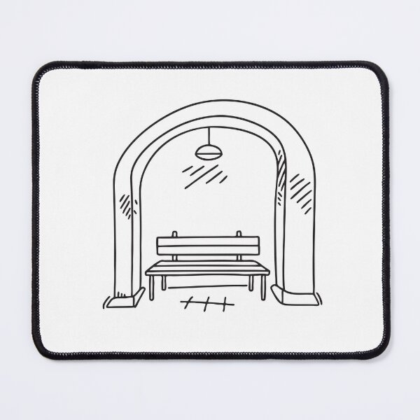 Item preview, Bench Beside Underpass Pillar designed and sold by rasagamastore.