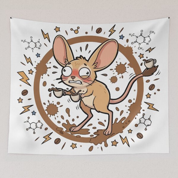 Item preview, Double Espresso Chaos Jerboa Coffee Stain designed and sold by Arc2020.