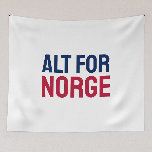 Artikelvorschau, Alt für Norwegen blau rot entworfen und verkauft von VRedBaller.