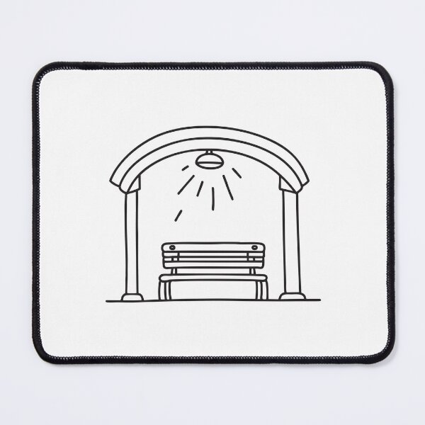 Item preview, A bench located near a structural post in the underpass designed and sold by rasagamastore.