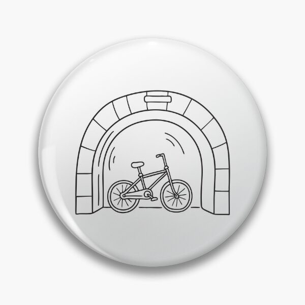 Item preview, A bicycle leaned against the underpass wall designed and sold by rasagamastore.
