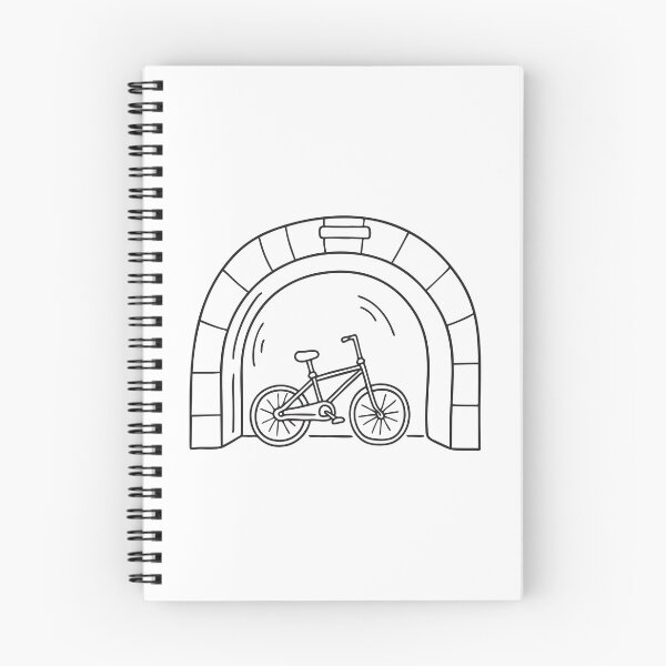 Item preview, A bicycle leaned against the underpass wall designed and sold by rasagamastore.