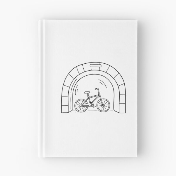 Item preview, A bicycle leaned against the underpass wall designed and sold by rasagamastore.