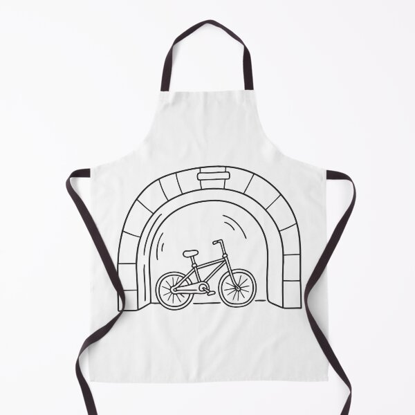 Item preview, A bicycle leaned against the underpass wall designed and sold by rasagamastore.