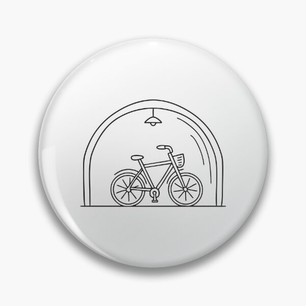 Item preview, A parked bike beside the inner wall of the underpass designed and sold by rasagamastore.