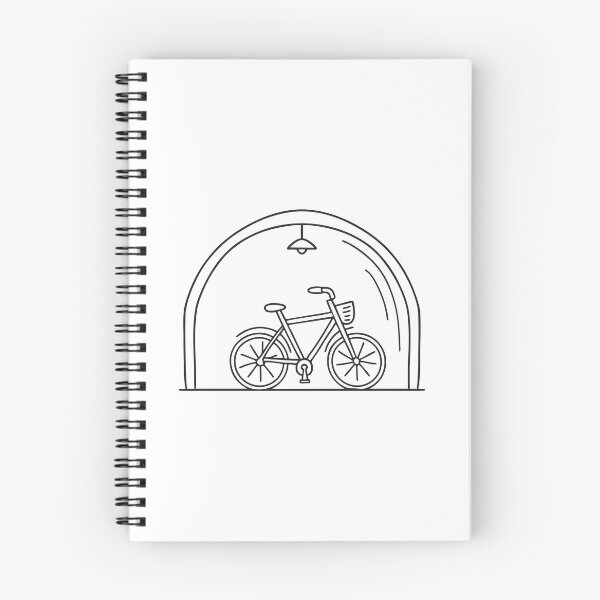 Item preview, A parked bike beside the inner wall of the underpass designed and sold by rasagamastore.