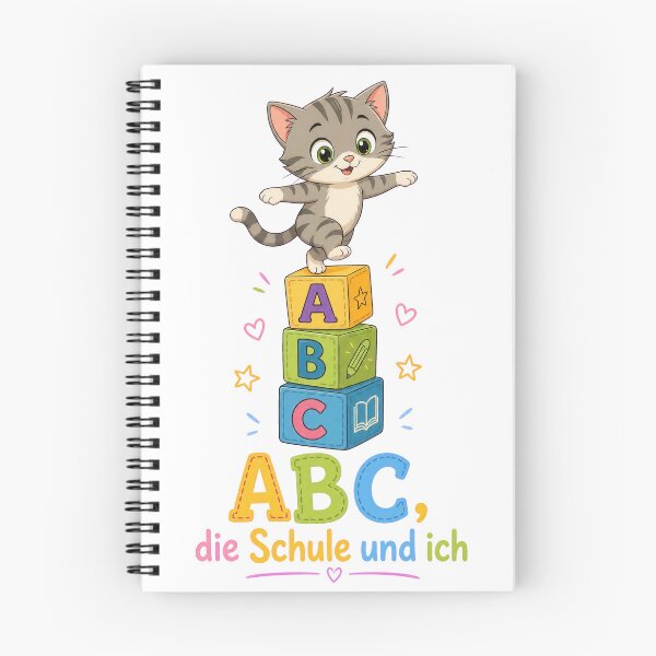 Item preview, Cute Cartoon Kitten Balancing on ABC Blocks designed and sold by RGShirtWorks.