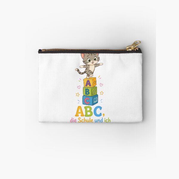 Item preview, Cute Cartoon Kitten Balancing on ABC Blocks designed and sold by RGShirtWorks.