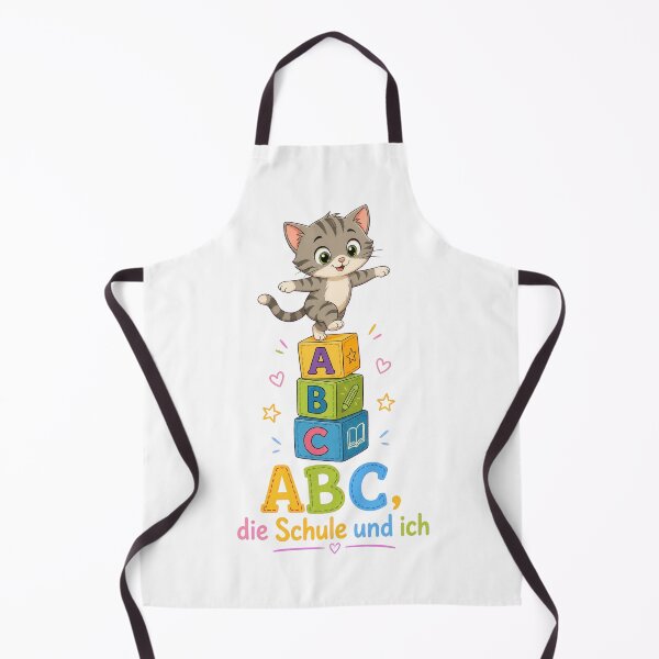 Item preview, Cute Cartoon Kitten Balancing on ABC Blocks designed and sold by RGShirtWorks.