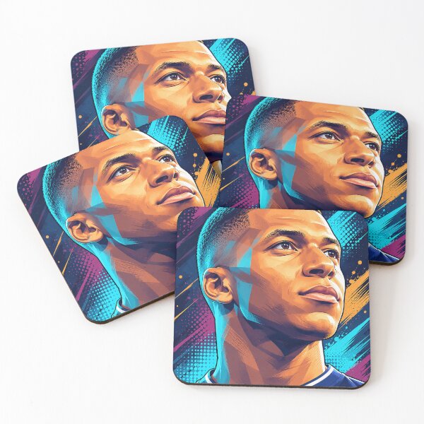 Item preview, Kylian Mbappe Pop Art Portrait designed and sold by DonetTrent.