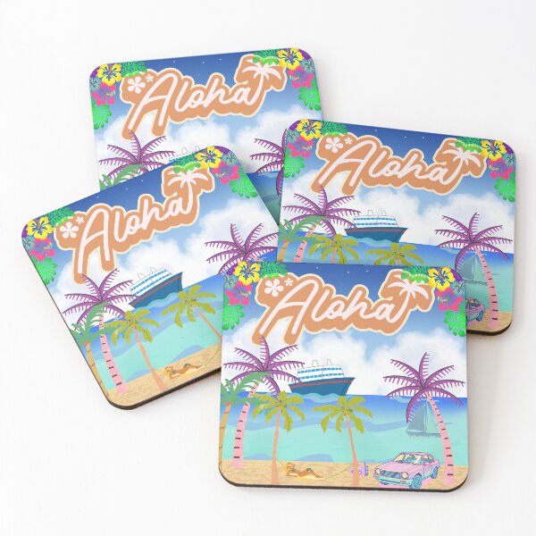Item preview, Aloha Hawaii Tropical Paradise - Vintage Summer Beach Vibes designed and sold by Marcin Dabski.