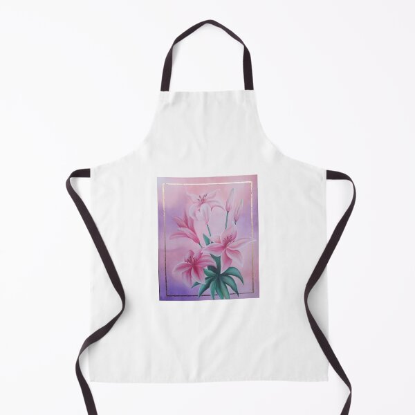 Item preview, Beautiful Pink Lily Flower Traditional Painting designed and sold by DreamyBrushArt.