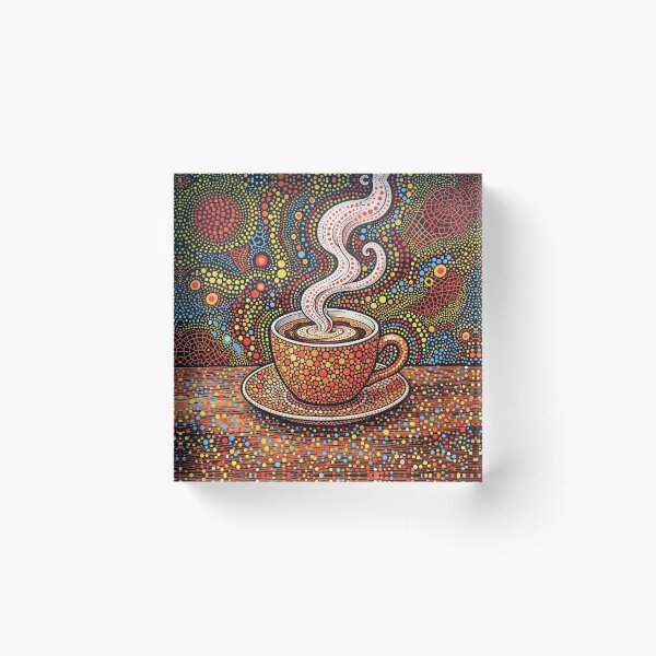 Item preview, Hot Cup Of Coffee Abstract Art designed and sold by Home Decor Art.
