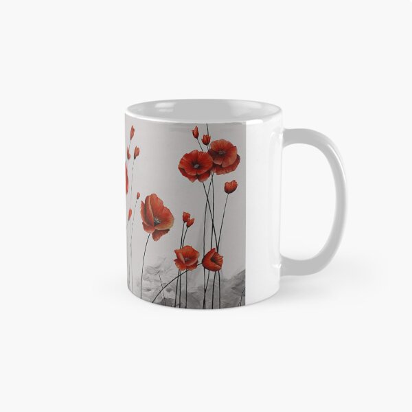Item preview, Beautiful Red Poppy Flowers Traditional |Painting designed and sold by DreamyBrushArt.