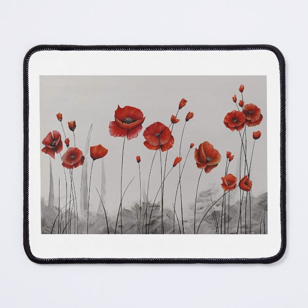 Item preview, Beautiful Red Poppy Flowers Traditional |Painting designed and sold by DreamyBrushArt.