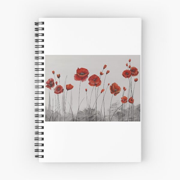 Item preview, Beautiful Red Poppy Flowers Traditional |Painting designed and sold by DreamyBrushArt.
