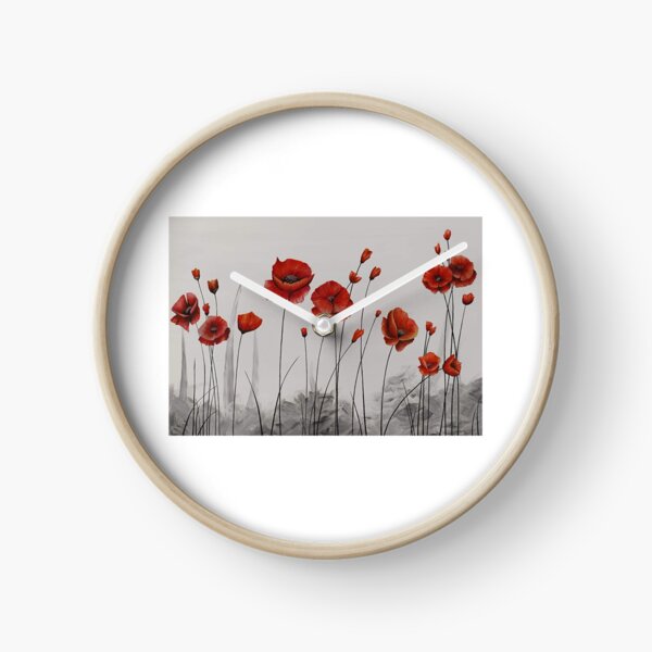 Item preview, Beautiful Red Poppy Flowers Traditional |Painting designed and sold by DreamyBrushArt.