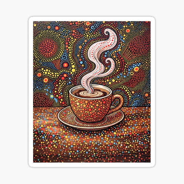 Item preview, Hot Cup Of Coffee Abstract Art designed and sold by Home Decor Art.