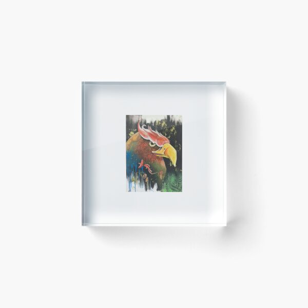 Item preview, Majestic Phoenix Bird Traditional Pinting designed and sold by DreamyBrushArt.