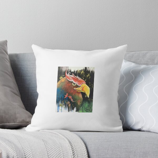 Item preview, Majestic Phoenix Bird Traditional Pinting designed and sold by DreamyBrushArt.