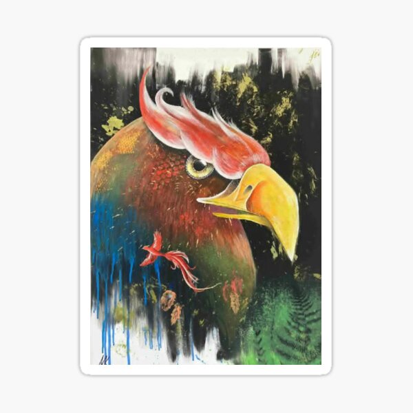 Item preview, Majestic Phoenix Bird Traditional Pinting designed and sold by DreamyBrushArt.