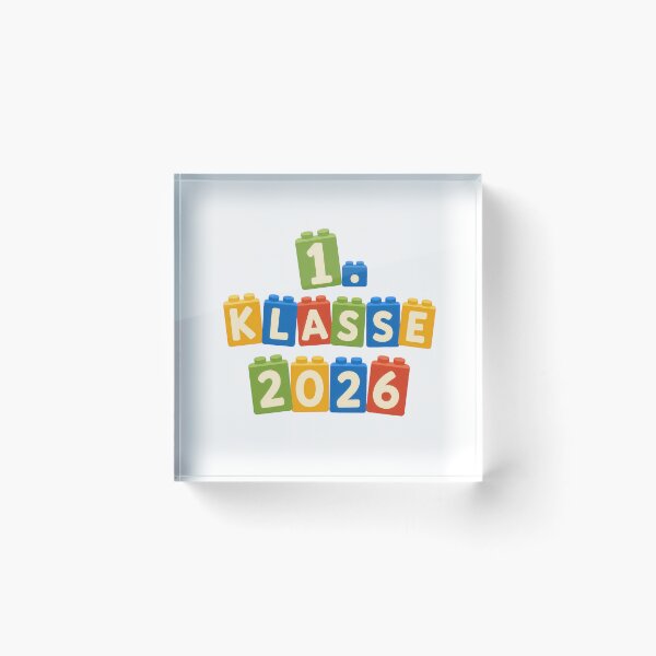 Item preview, 1. Klasse 2026 School Enrollment Design with Building Blocks designed and sold by RGShirtWorks.