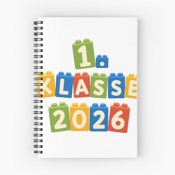 Item preview, 1. Klasse 2026 School Enrollment Design with Building Blocks designed and sold by RGShirtWorks.