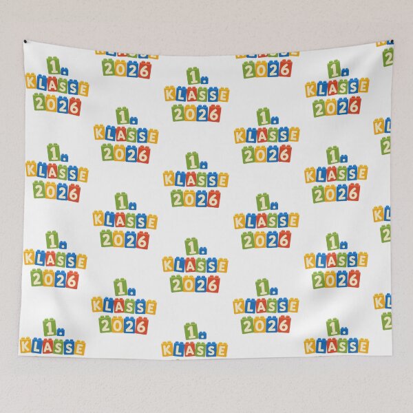 Item preview, 1. Klasse 2026 School Enrollment Design with Building Blocks designed and sold by RGShirtWorks.