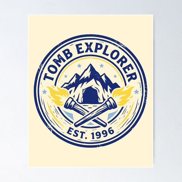 Item preview, Retro Tomb Explorer 1996 Gaming Graphic designed and sold by 89shirts.
