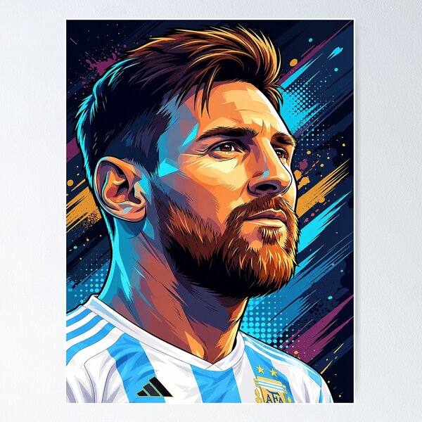 Item preview, Lionel Messi Pop Art Portrait designed and sold by DonetTrent.