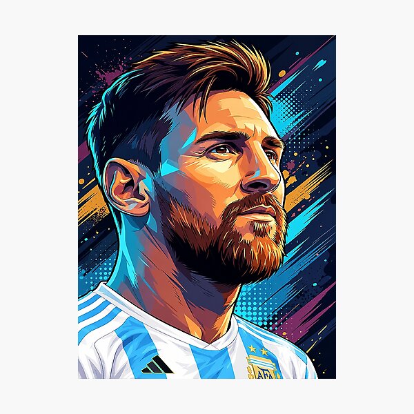 Item preview, Lionel Messi Pop Art Portrait designed and sold by DonetTrent.