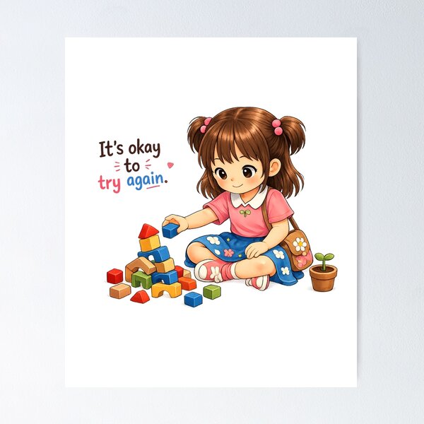 Item preview, It’s Okay To Try Again designed and sold by Happyfreedom.