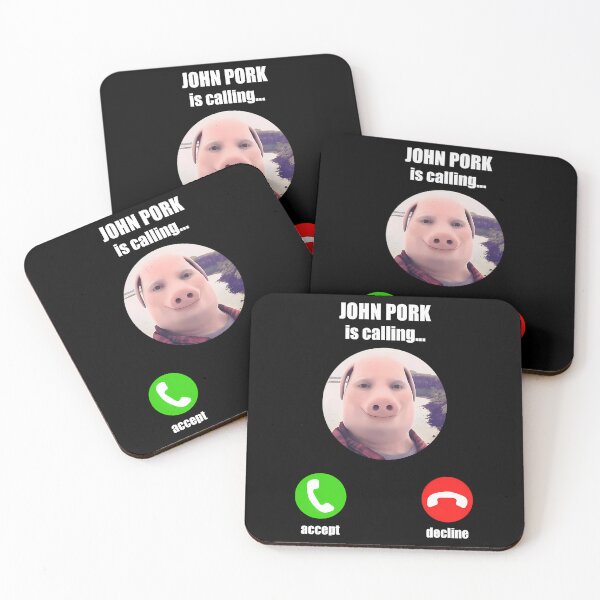 Item preview, John Pork Is Calling Funny Meme designed and sold by pinosaleana.
