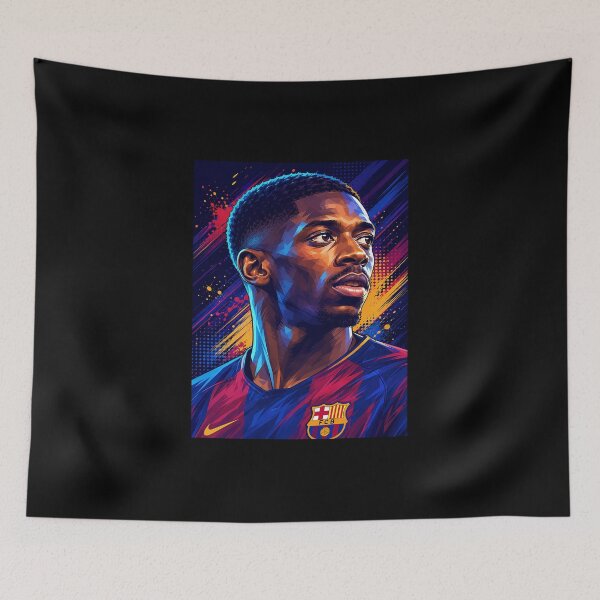 Item preview, Ousmane Dembele Pop Art Portrait designed and sold by DonetTrent.
